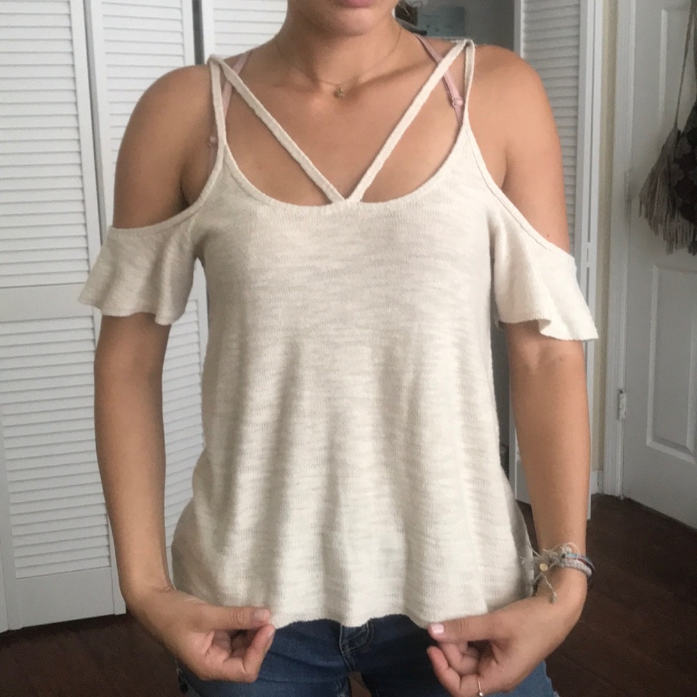 American Eagle off the shoulder top